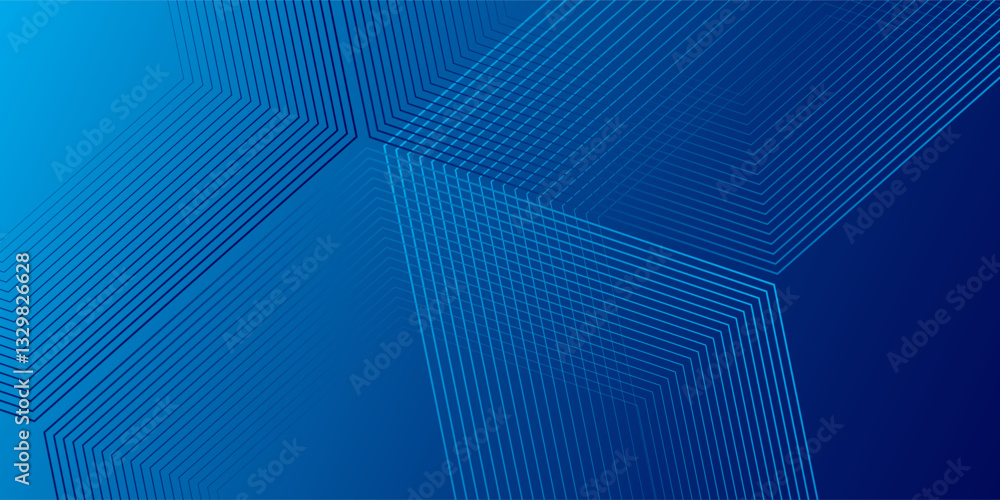 Aufkleber abstract hexagon blue tech finance fintech background abstract pixel pattern. abstract business tech