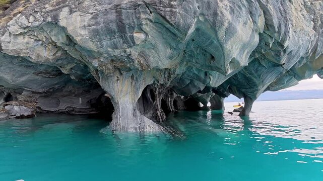 Video of the Marble Caves on General Carrera Lake in Chilean Patagonia