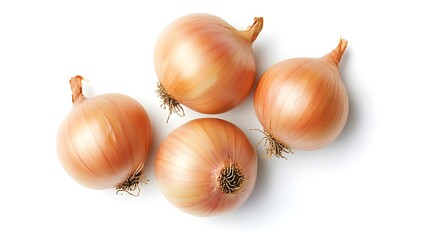 Fototapeta premium Red whole and sliced onion, isolated on white background