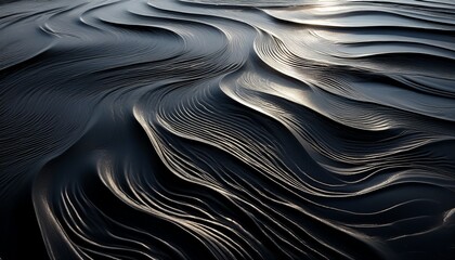 Obraz premium Light on Textured Volcanic Sand