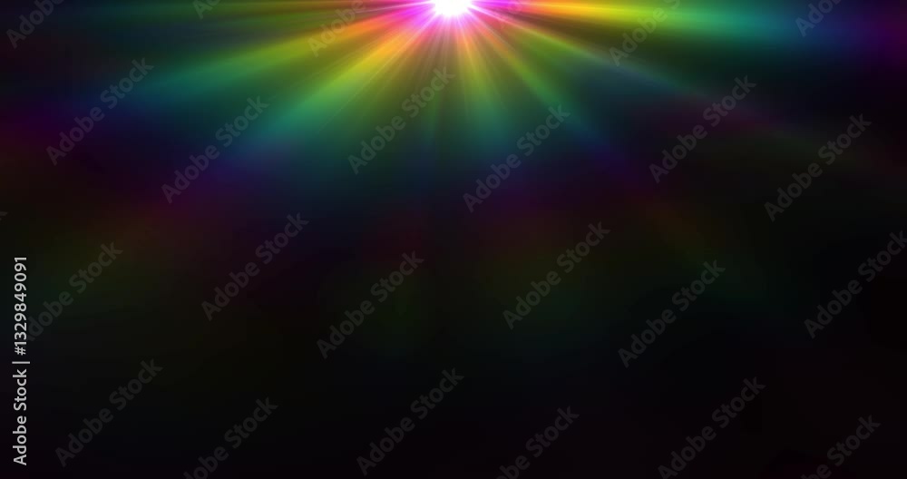 Poster sunburst shining ray rotate on black backgrounds rendering