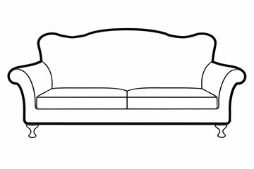 sofa isolated on white background
