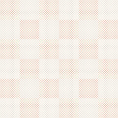 Small brown polka dots are arranged in a seamless pattern in a line square. Geometric circle vector for wallpaper, textile, surface, fashion, background, tile, stationary, home decor and wrapping.