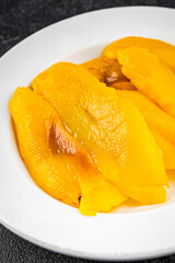 Pepper baked vegetable tasty fresh delicious gourmet food background table rustic food top view copy space keto and paleo diet vegetarian and vegan food