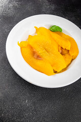 Pepper baked vegetable tasty fresh delicious gourmet food background table rustic food top view copy space keto and paleo diet vegetarian and vegan food