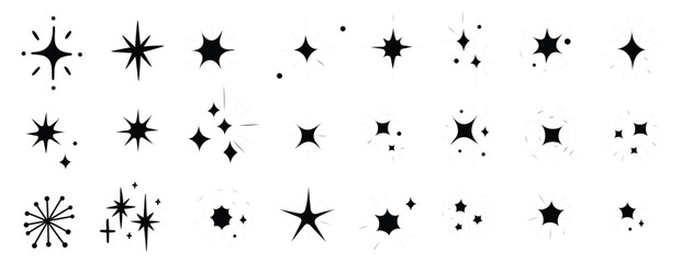 Sparkle and Starburst Decorative Elements Set