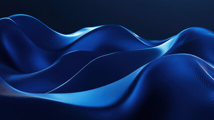 Abstract Blue Waves Background