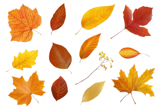 Autumn Leaves Fall Gently on Black Background, Showcasing Vibrant Fall Colors.