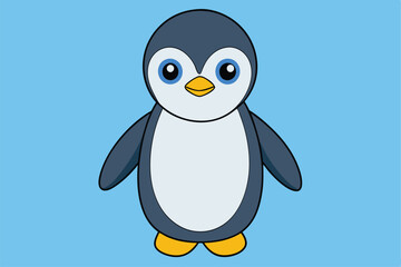 Cute Bird vector art in illustration on a white background