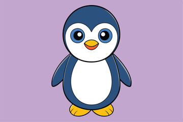 Cute Bird vector art in illustration on a white background