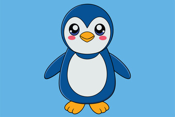 Cute Bird vector art in illustration on a white background