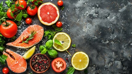 Bowl of food with a variety of fruits and vegetables including tomatoes
