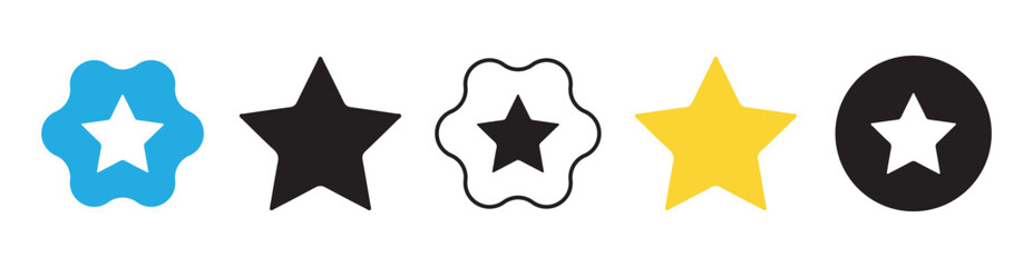 Shining twinkle sunburst shapes collection. Star icon set. Sparkle symbol. Vector illustration eps 10 