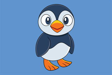 Cute Bird vector art in illustration on a white background