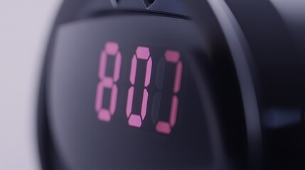 Close-up of digital display showing a high number