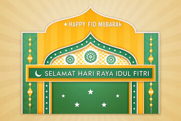 Islamic celebration graphic design