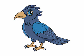 vector illustration of a cartoon bird © arif