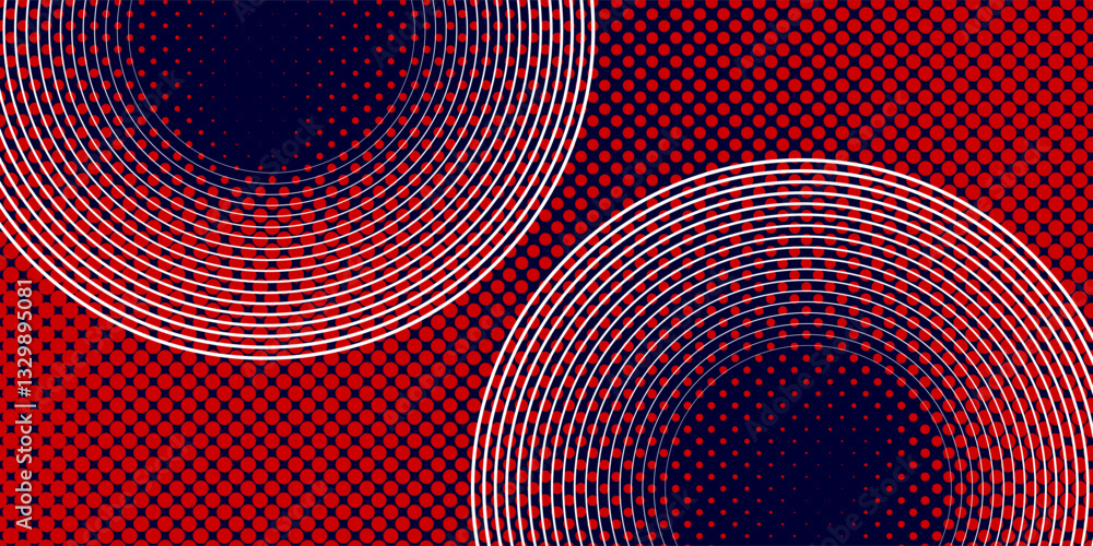 Poster dots halftone orange color pattern gradient texture with technology digital background. dots pop art