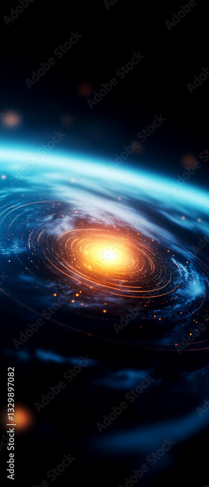 Poster dynamic weather forecast cosmic overview of atmospheric patterns and their impact on earth understan