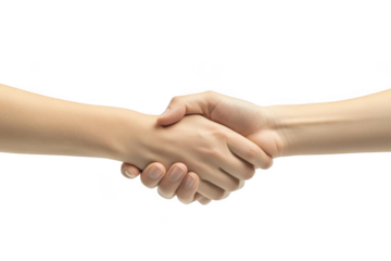 Two Hands Shaking in Agreement, Symbolizing Teamwork and Partnership