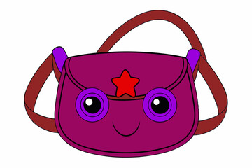 pink bag with headphones