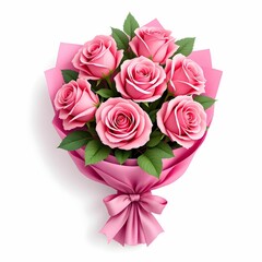 pink roses bouquet