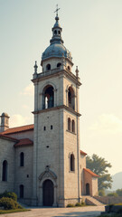 Fototapeta premium Traditional church with ornate architecture.
