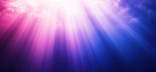 Obraz premium stunning gradient background featuring dark purple and blue hues with soft light rays illuminating scene, creating serene and calming atmosphere