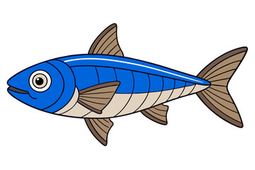 vector illustration of a fish