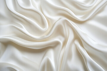 Obraz premium Smooth White Silk Fabric Background