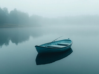 Fototapeta premium boat on the lake