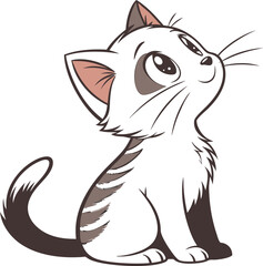 vector illustration of a cat