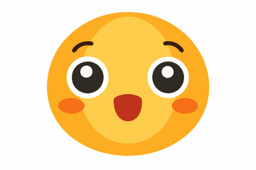 Fototapeta premium happy smiley face with egg