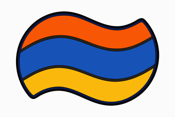 flag of ukraine vector