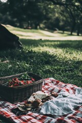 Summer Picnic Basket in the Park: A Relaxing Outdoor Meal