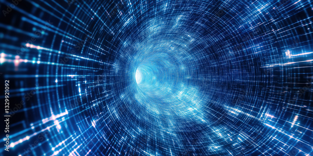 Fototapete spatial quantuum computing background