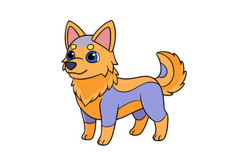 A Cute animal vector art in illustration on a white Background 