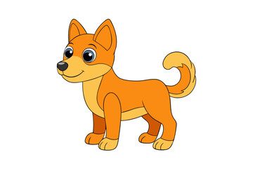 A Cute animal vector art in illustration on a white Background 