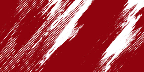 Dots halftone red color pattern gradient grunge texture background. Dots pop art comics sport style. eps 02