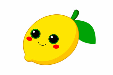 yellow apple with a smile