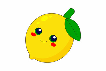 yellow pear on a white background