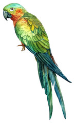 Fototapeta premium PNG A parrot illustration artwork.