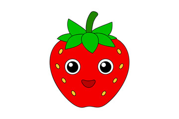 strawberry isolated on white background