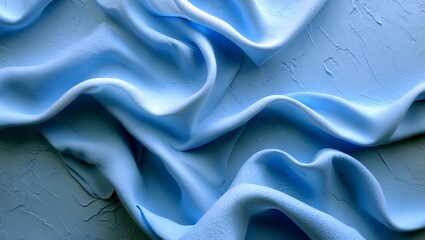 Obraz premium Serene soft light blue textured abstract background