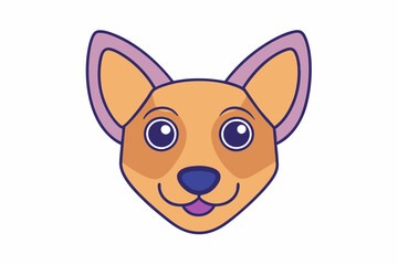 A Cute animal vector art in illustration on a white Background 