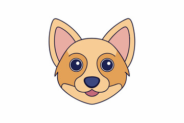 A Cute animal vector art in illustration on a white Background 