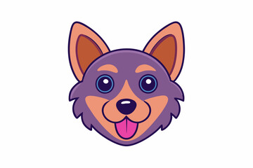 A Cute animal vector art in illustration on a white Background 