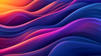 Obraz premium Abstract Colorful Waves Flowing Gradient Design
