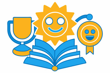 business man with trophy