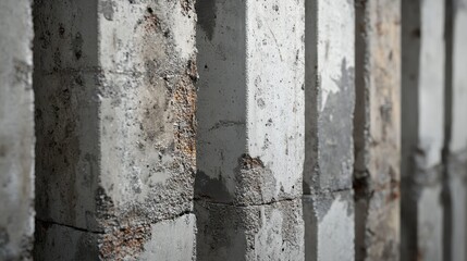 Close-up of weathered concrete wall with textured surface and visible imperfections.